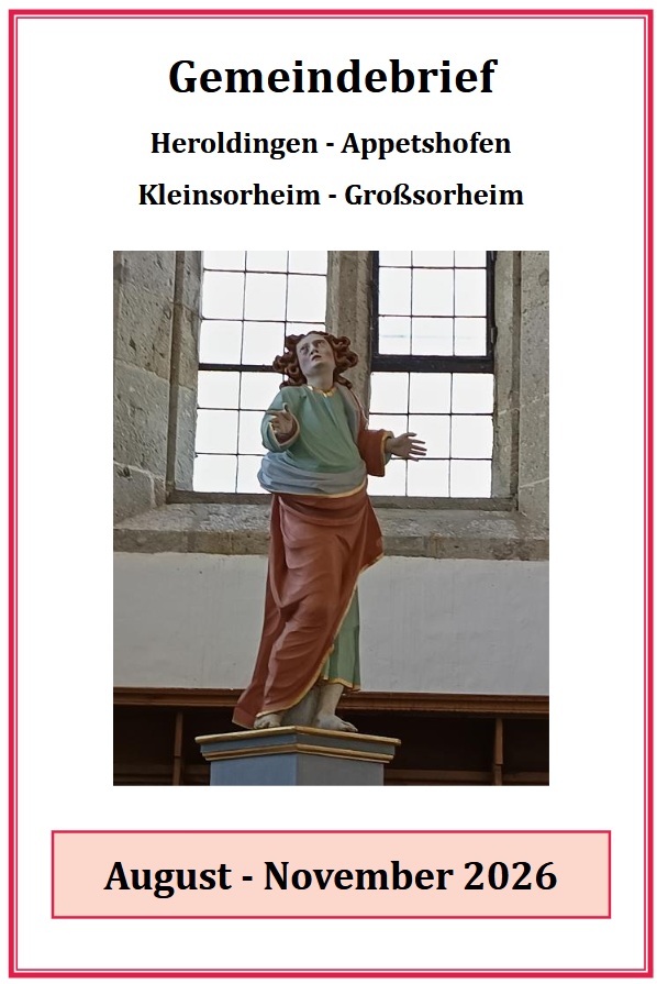 Gemeindebrief August bis November 2026